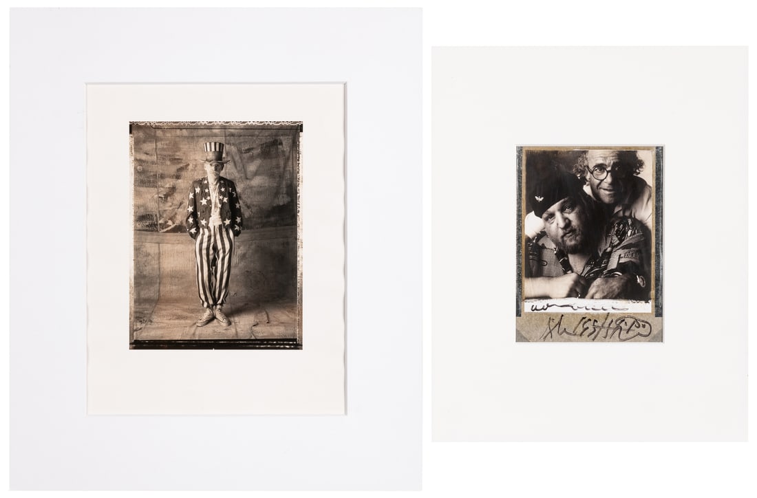 HAUSER, Marc (American, 1952-2018) Uncle Sam and Self-Portrait with Joe Silverberg. Two works. Not (1 of 3)