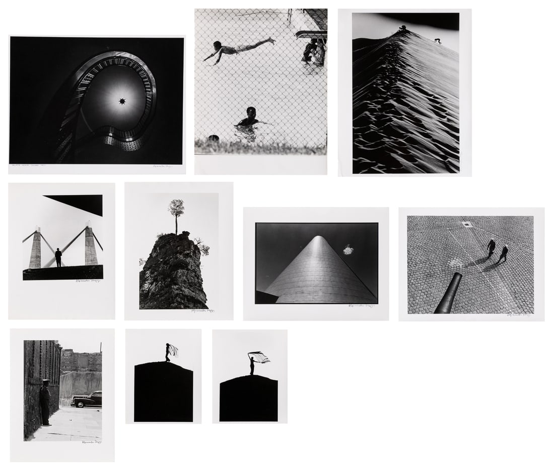 KEZYS, Algimantas (Lithuanian/American, 1928-2015) Ten Photographs. Titles include: Les Invalides (1 of 11)