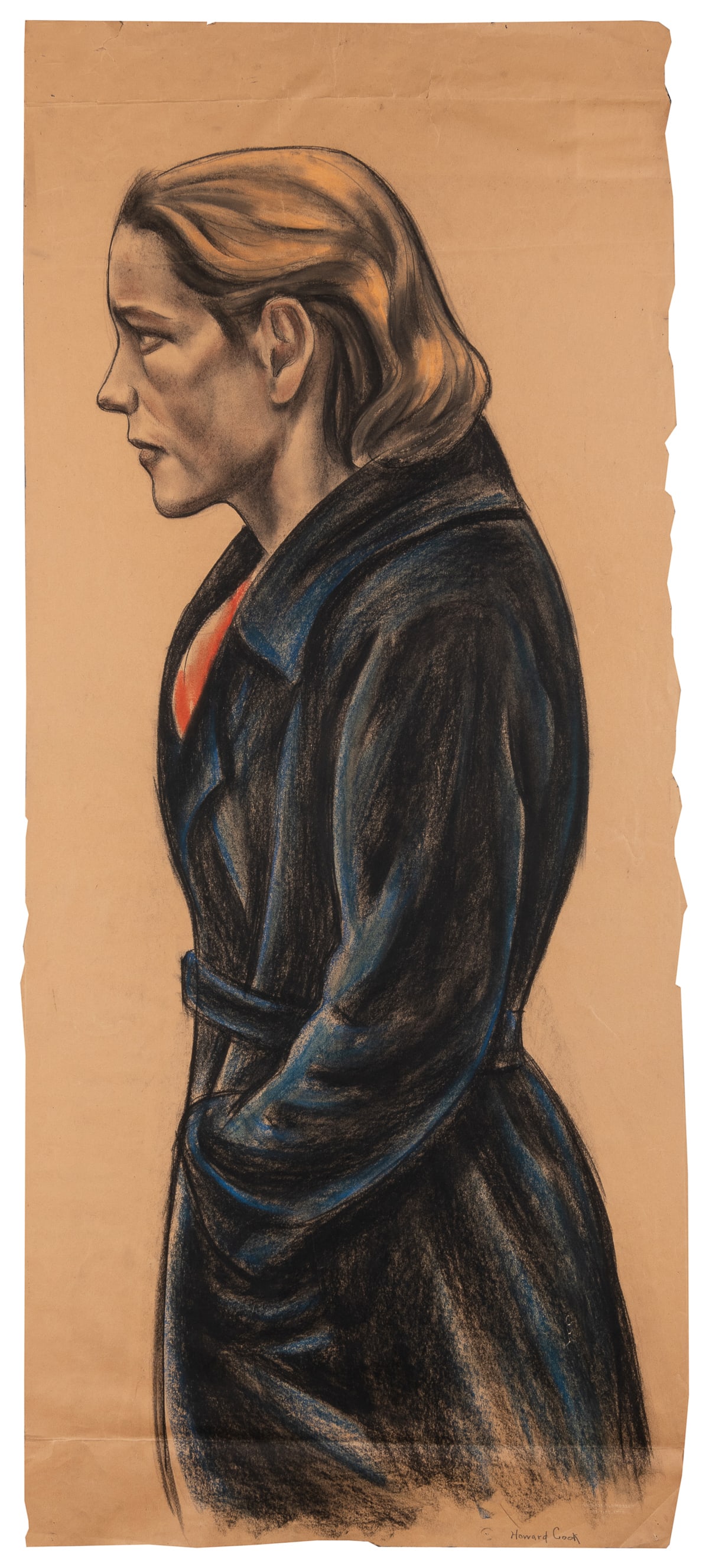 COOK, Howard N. (American, 1901-1980). Portrait of Inez Clo... (1 of 2)