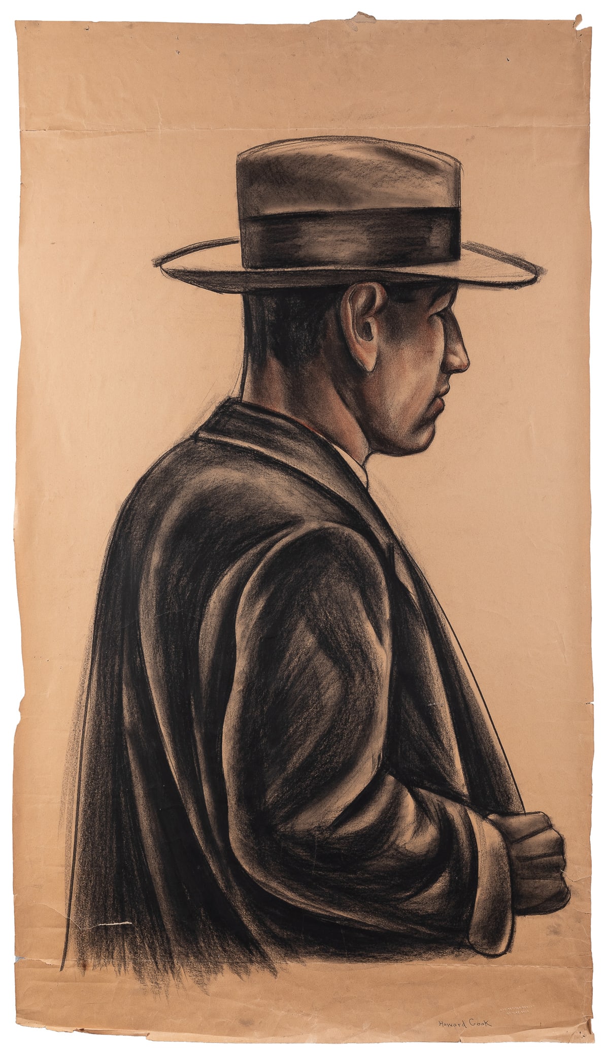 COOK, Howard N. (American, 1901-1980). Portrait of Tom Darr... (1 of 2)