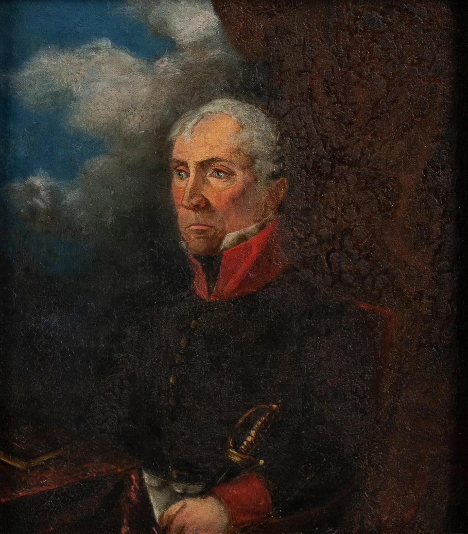 ARTIST UNKNOWN (European, 19th century) Military Man with S... (1 of 3)