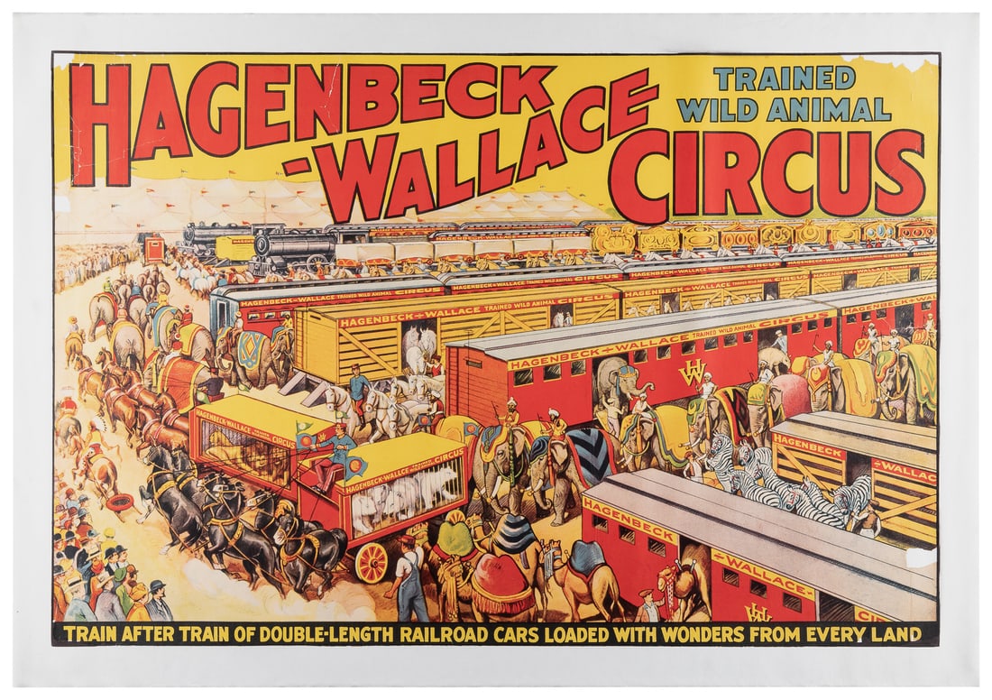 Hagenbeck-Wallace Trained Wild Animal Circus. Erie Litho Co... (1 of 1)