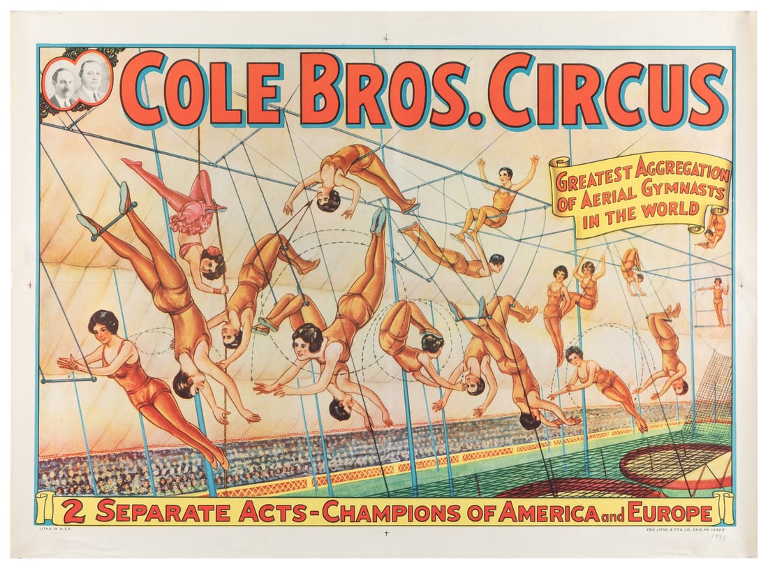 Cole Bros. Circus / Greatest Aggregation of Aerial Gymnasts... (1 of 1)