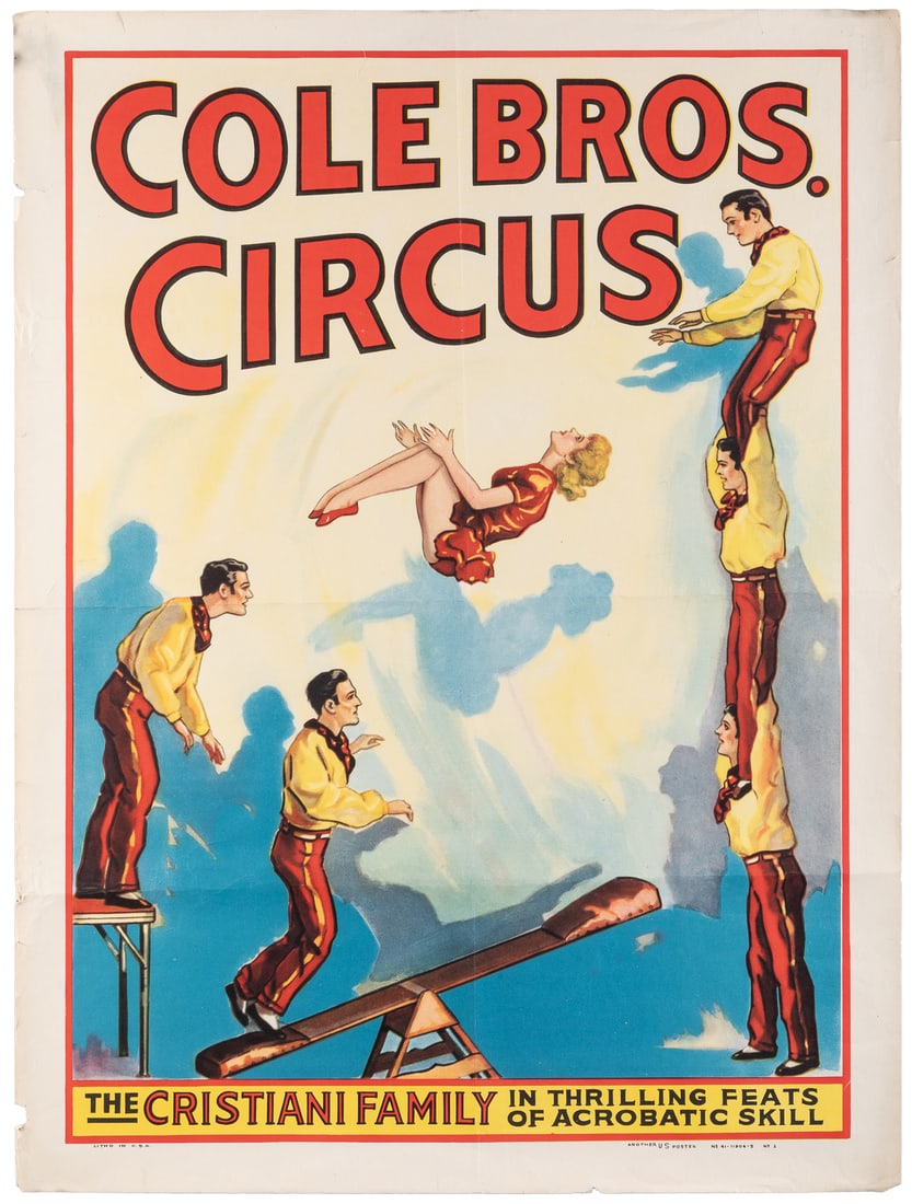 Cole Bros. Circus / Cristiani Teeterboard. Circa 1945. Colo... (1 of 1)