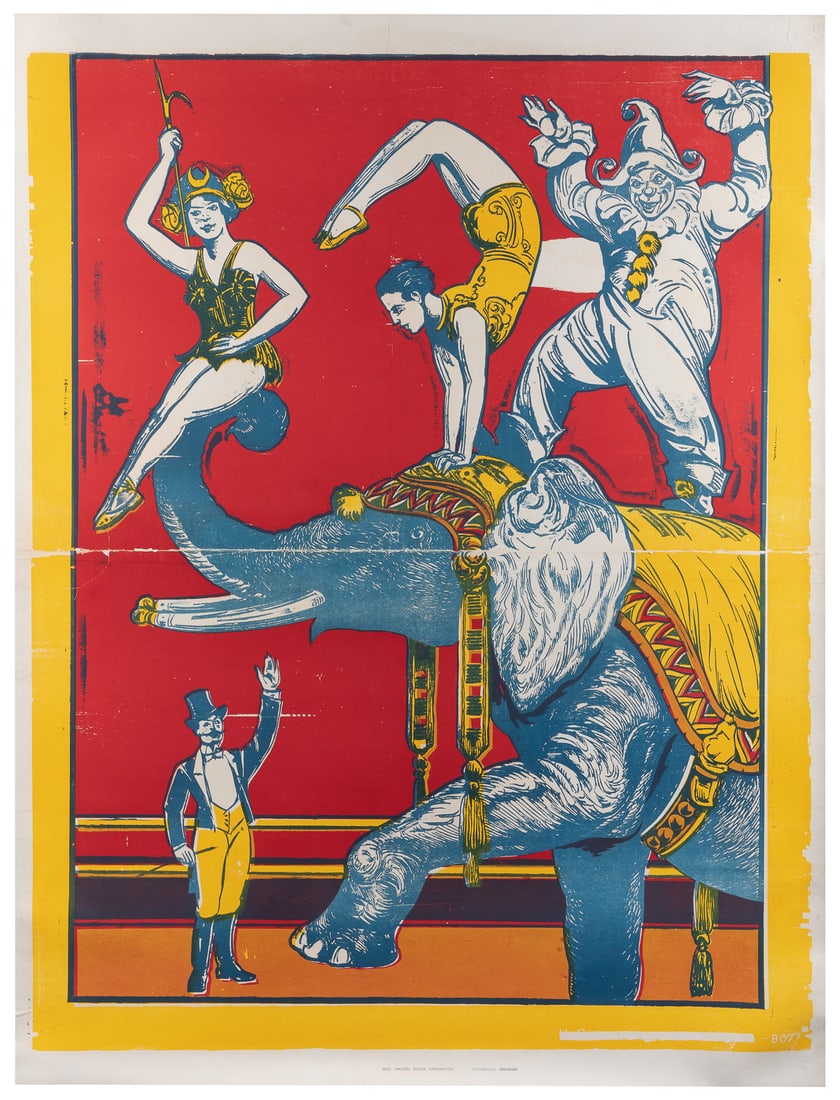 Acrobats on an Elephant Circus poster. Bentonville: Neal Wa... (1 of 1)