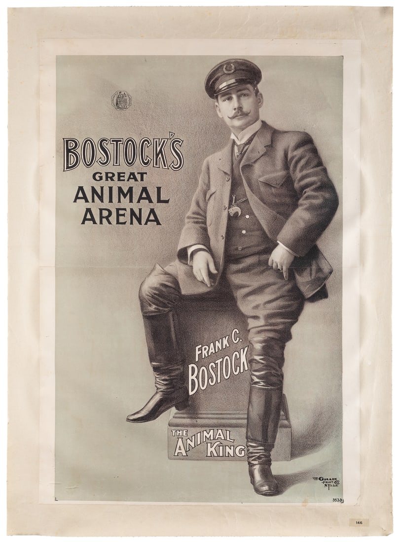 [BOSTOCK, Frank C.]. Bostock’s Great Animal Arena Poster. N... (1 of 1)