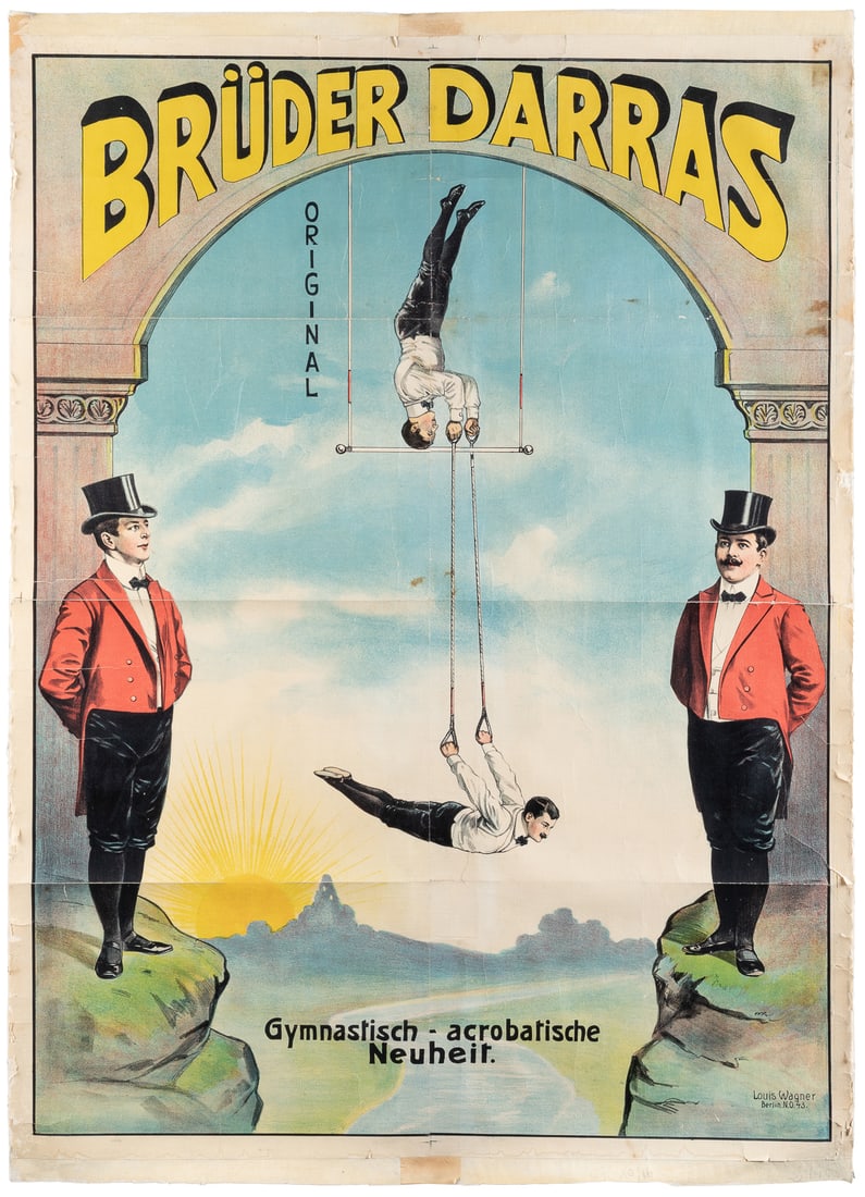 The Darras Brothers German Acrobat Poster. Berlin: Louis Wa... (1 of 1)