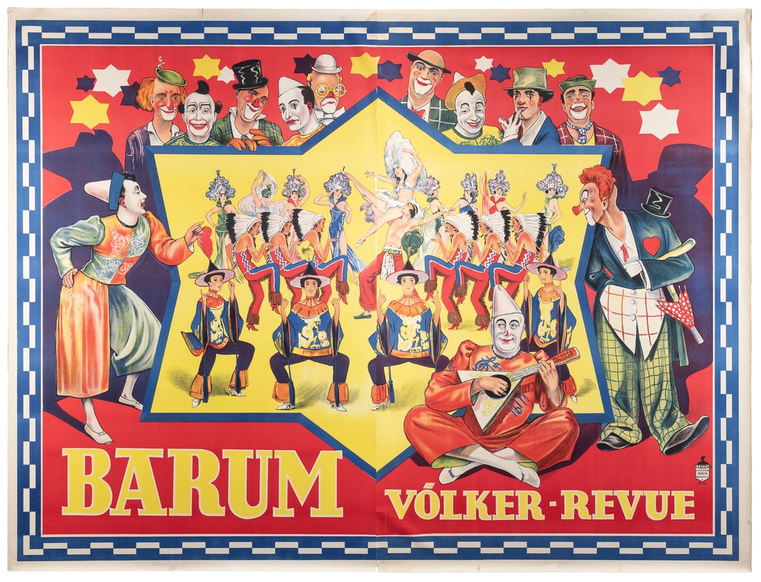 Barum Völker-Revue. German Poster. Berlin: Beigat, early tw... (1 of 1)