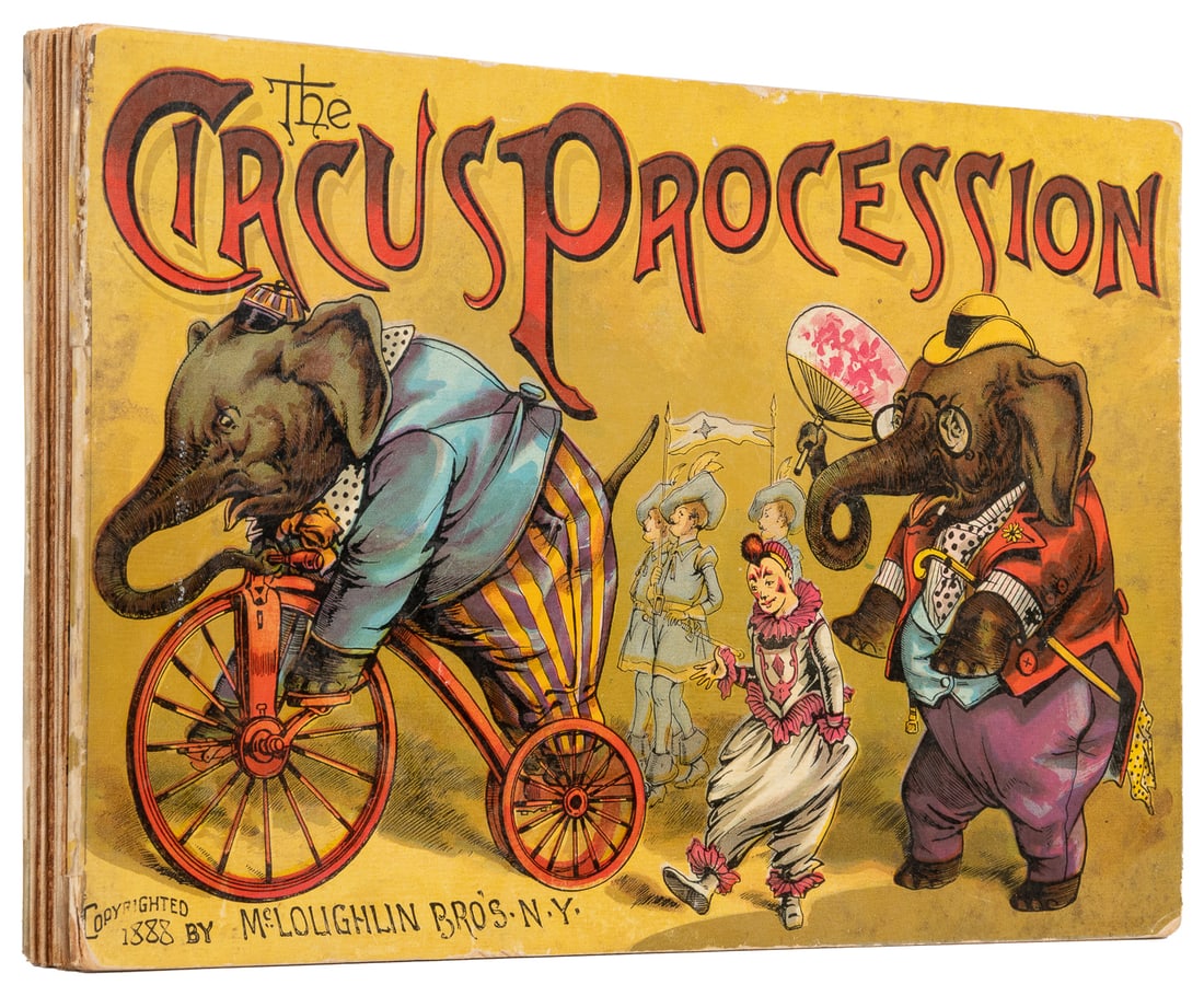 The Circus Procession. New York: McLoughlin Bros., 1888. Co... (1 of 2)