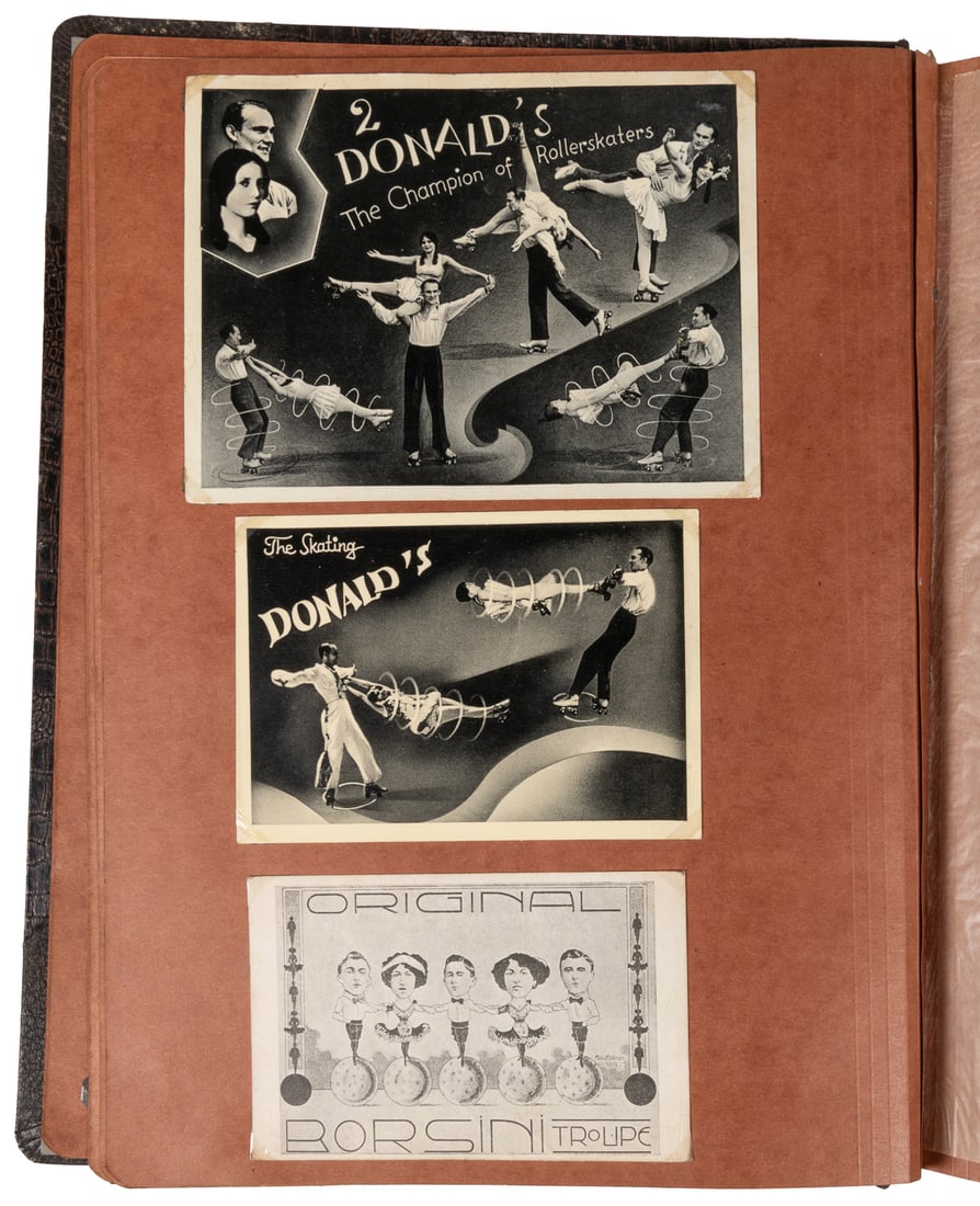 [CIRCUS & VARIETY ARTISTS]. Three scrapbooks of photographs... (1 of 6)