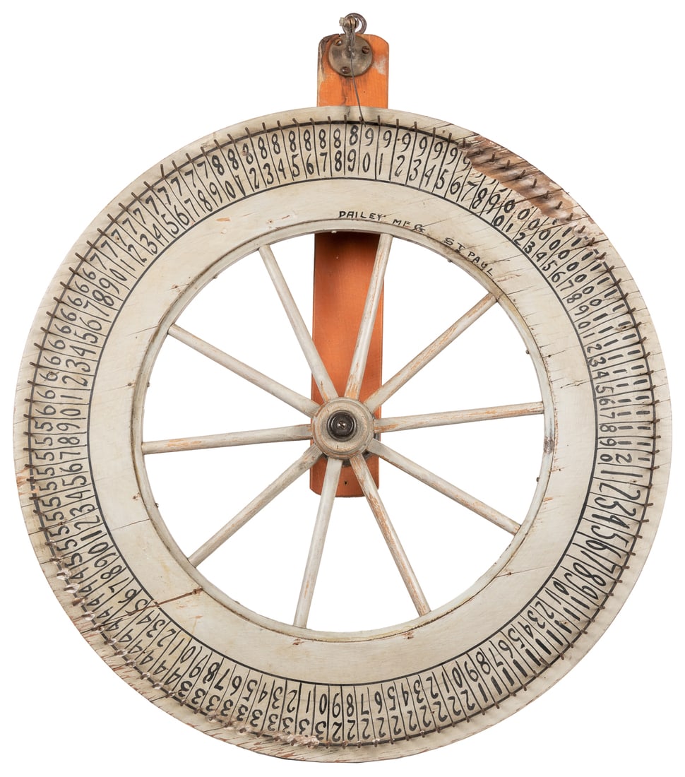 Carnival gaming wheel. St. Paul: Dailey Bros., mid-20th cen... (1 of 3)