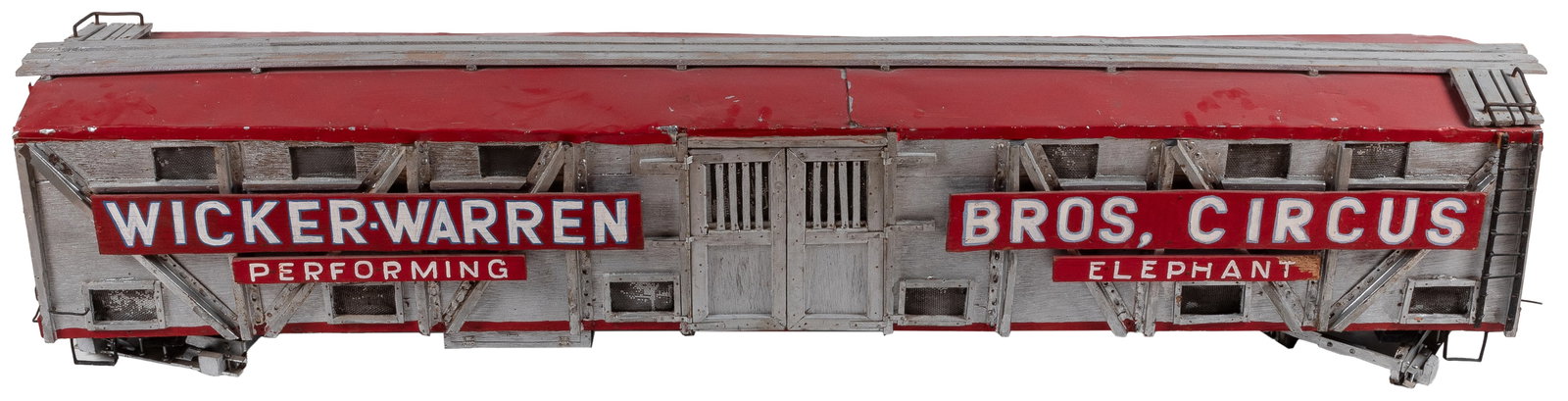 Wicker Warren Bros. Circus Large Model Railroad Elephant Tr... (1 of 2)