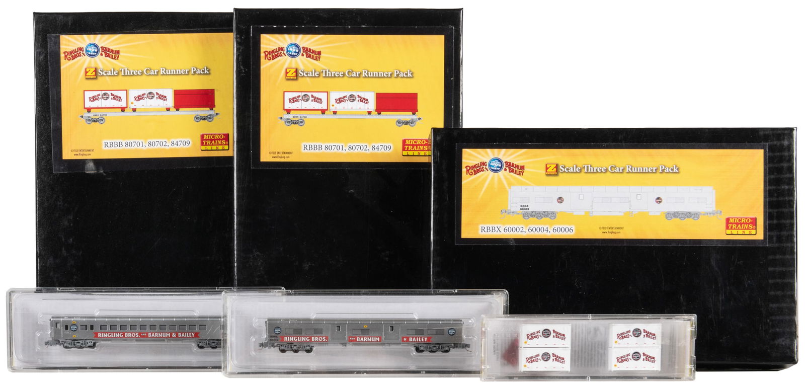 Micro Trains Group of Z Scale Ringling Bros. Sets. Group in... (1 of 2)