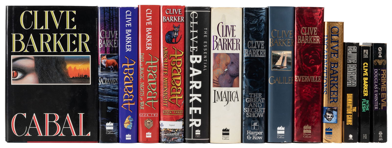 BARKER, Clive (b. 1952). Large Group of 24 Signed First Edi... (1 of 1)