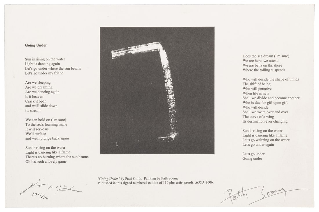 SMITH, Patti (b. 1946). [SOONG, Path (b. 1954), artist]. Go... (1 of 1)
