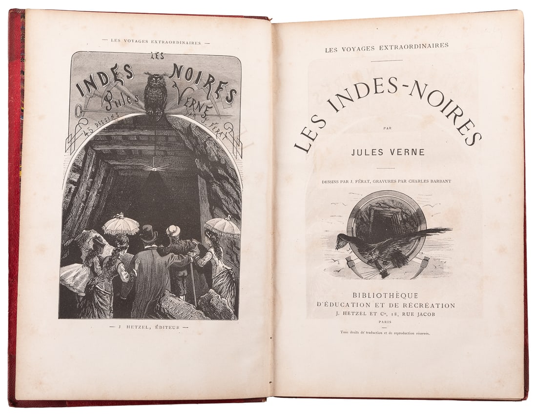 VERNE, Jules (1828-1905). Les Indes-Noires. Paris: Biblioth... (1 of 2)