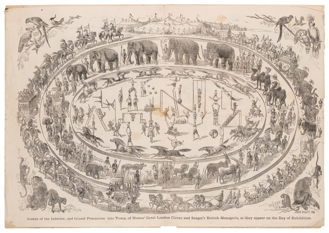 [CIRCUS]. Howes’ Great London Circus, Hippodrome, and Sange... (1 of 2)