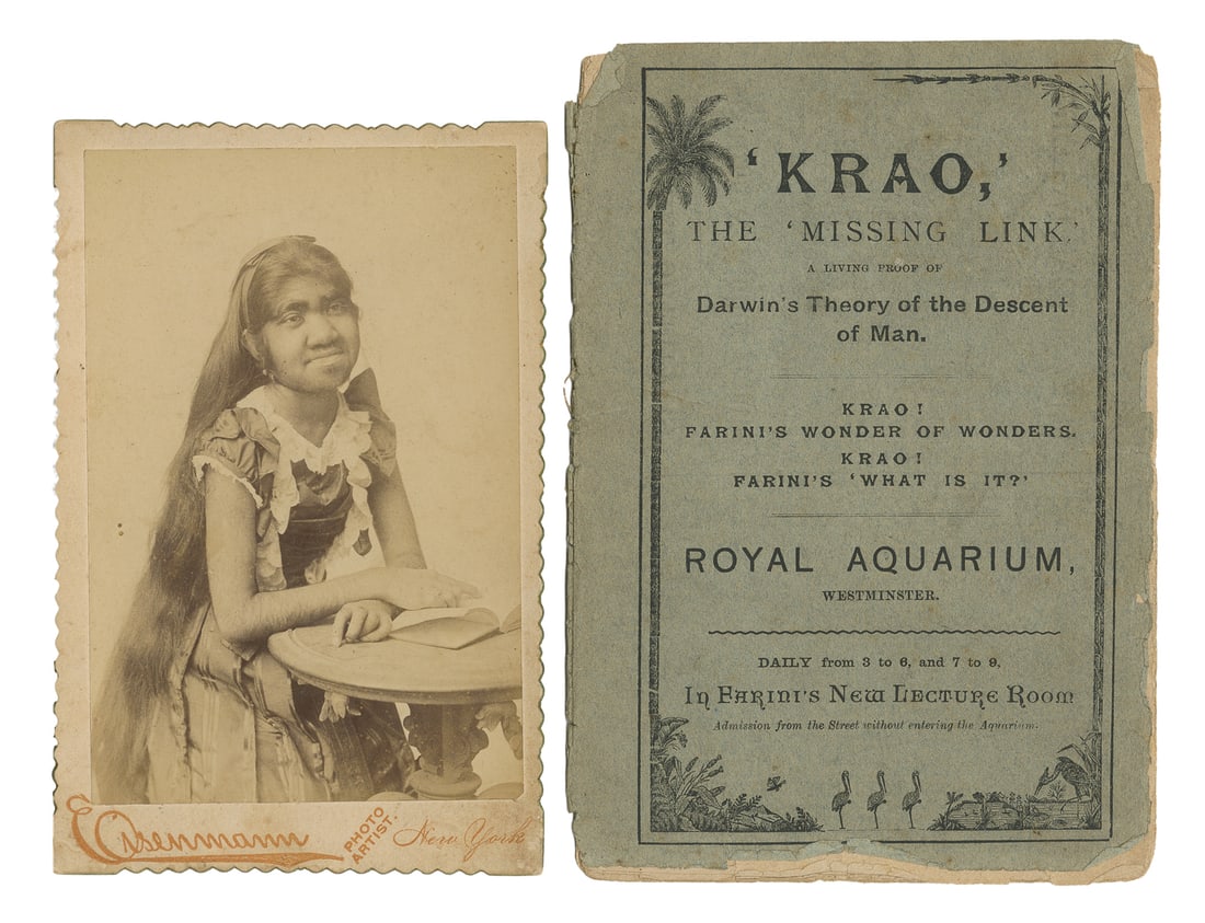 FARINI, Krao (1876–1926). Cabinet Card Portrait and Pitch B... (1 of 1)