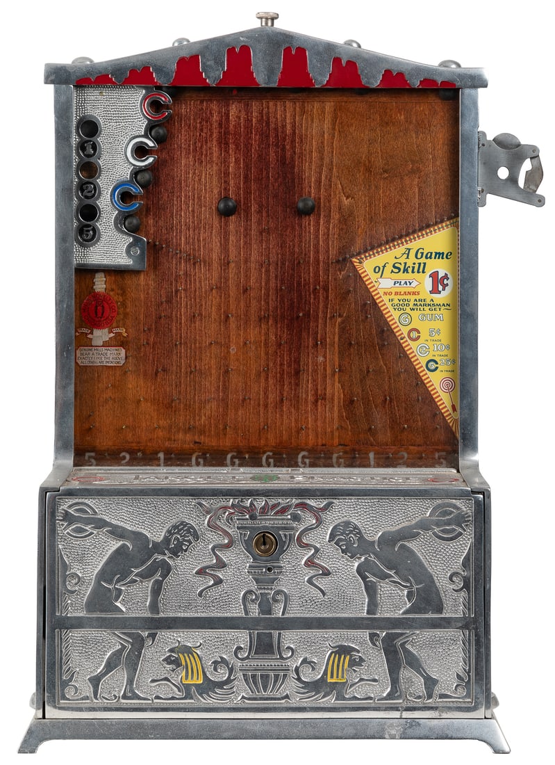 Mills 1 Cent Target Practice Skill Game Trade Stimulator. C... (1 of 2)