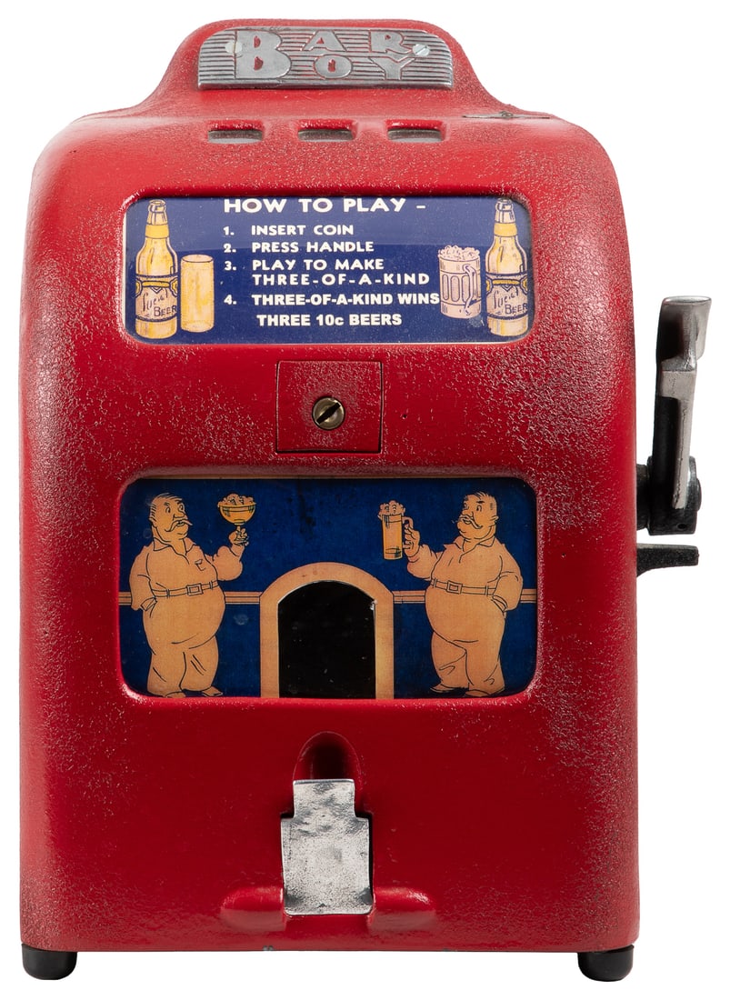 Bar Boy 1 Cent Trade Stimulator and Vendor. Circa 1930s. Th... (1 of 2)