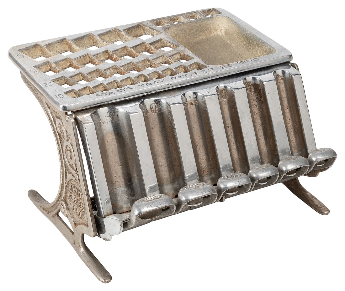 Staat Money Changer. Chicago: Staat, 1890. Chrome-plated ca... (1 of 1)