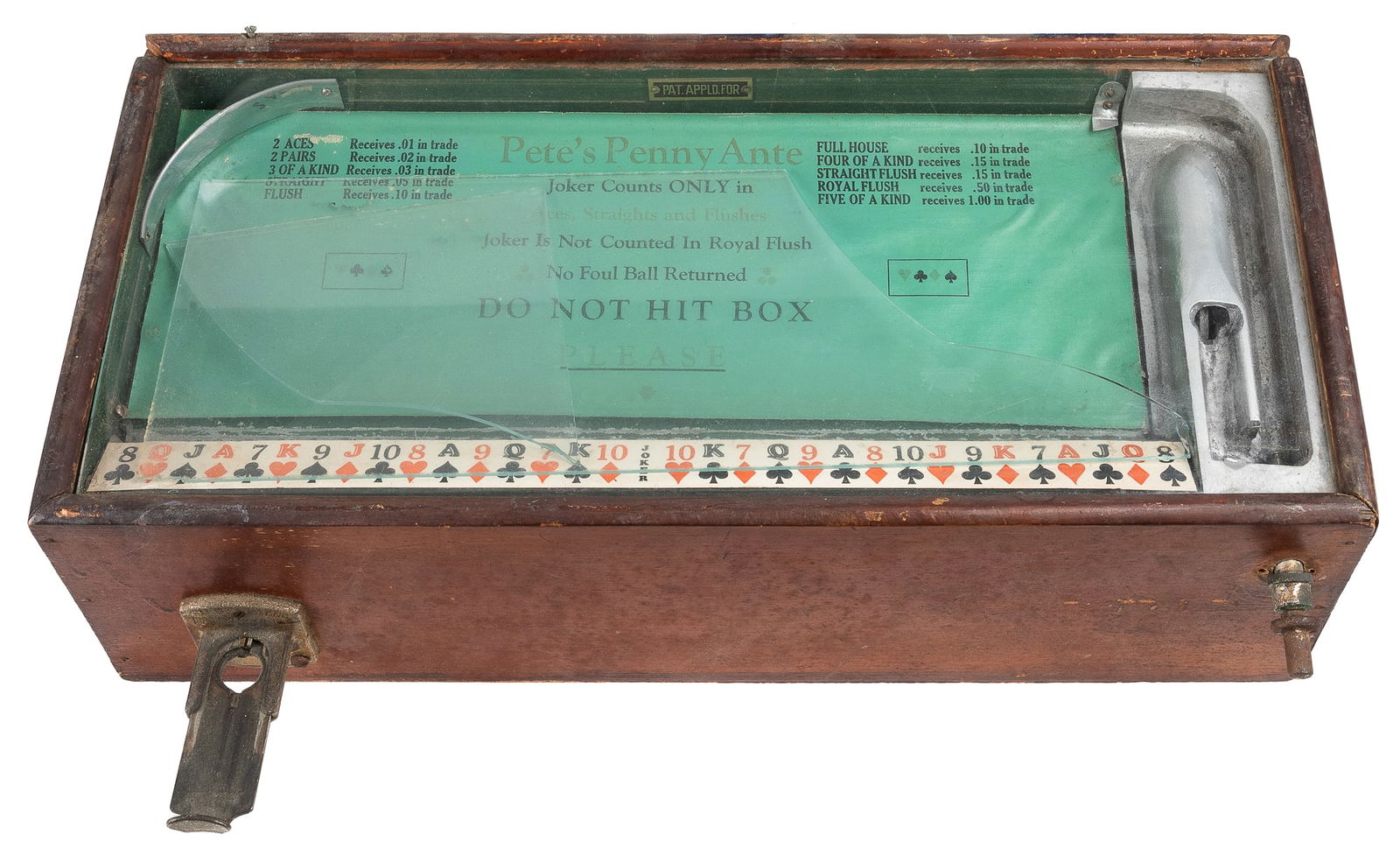 Pete’s Penny Ante Poker 5 Cent Trade Stimulator. Circa 1920... (1 of 2)