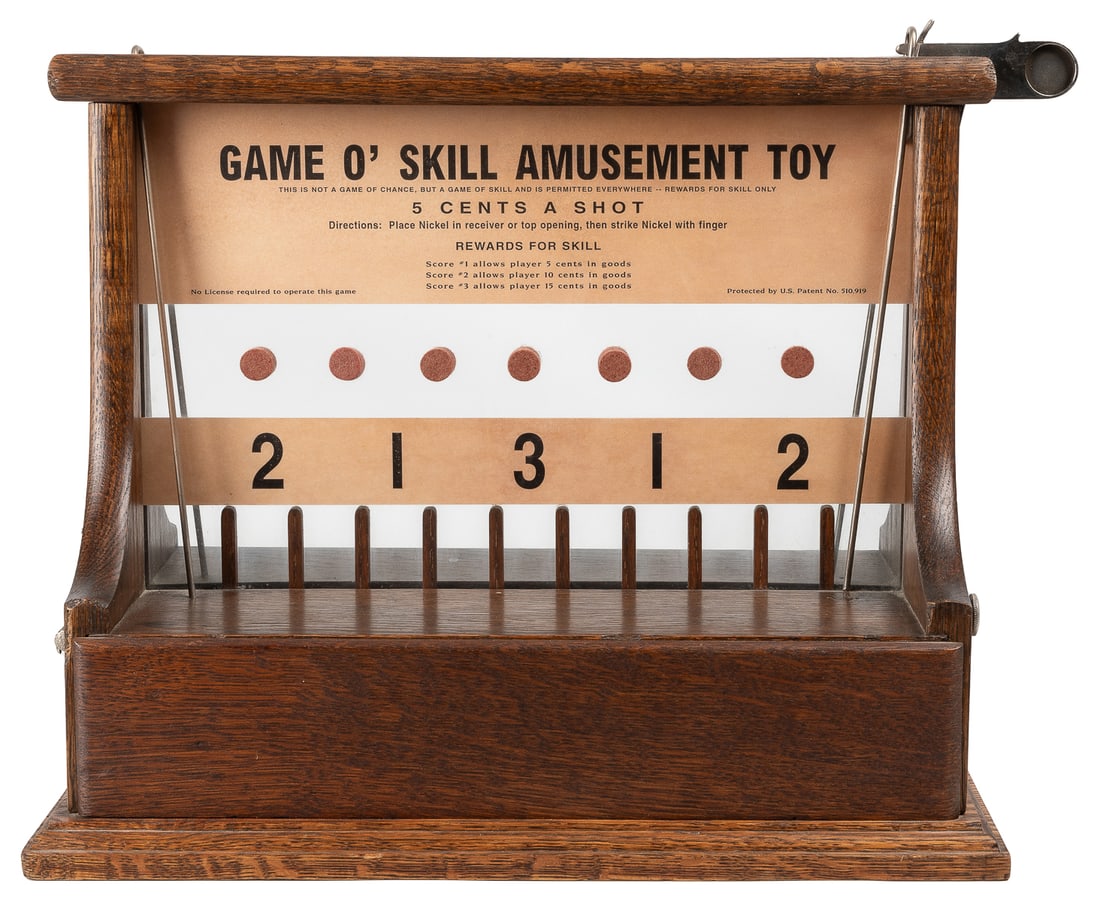 Latimer 5 Cent “Game O’ Skill” Amusement Toy Skill Game. Ci... (1 of 2)