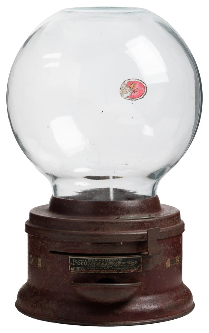 Ford Gum & Machine Co. 1 Cent Gumball Vendor. Lockport, NY,... (1 of 1)