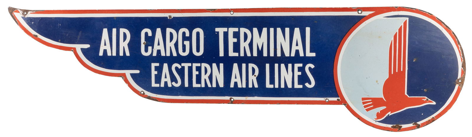 Eastern Air Lines Air Cargo Terminal Porcelain Terminal Sig... (1 of 1)