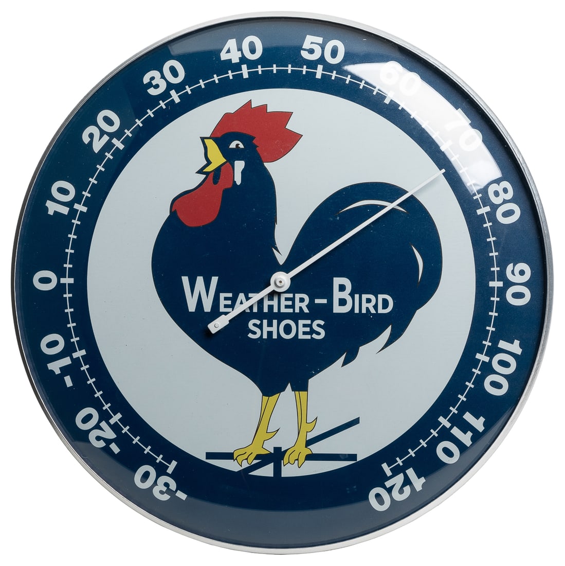 Two Advertising Dial Thermometers. Group of two round Pam... (1 of 2)