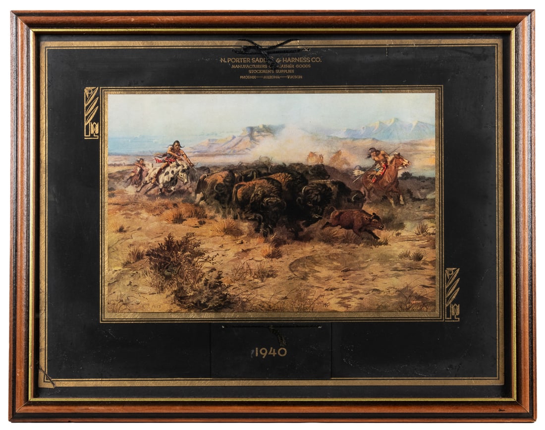 [RUSSELL, C.M. (1864-1926)] The Buffalo Hunt / N. Porter Sa... (1 of 1)