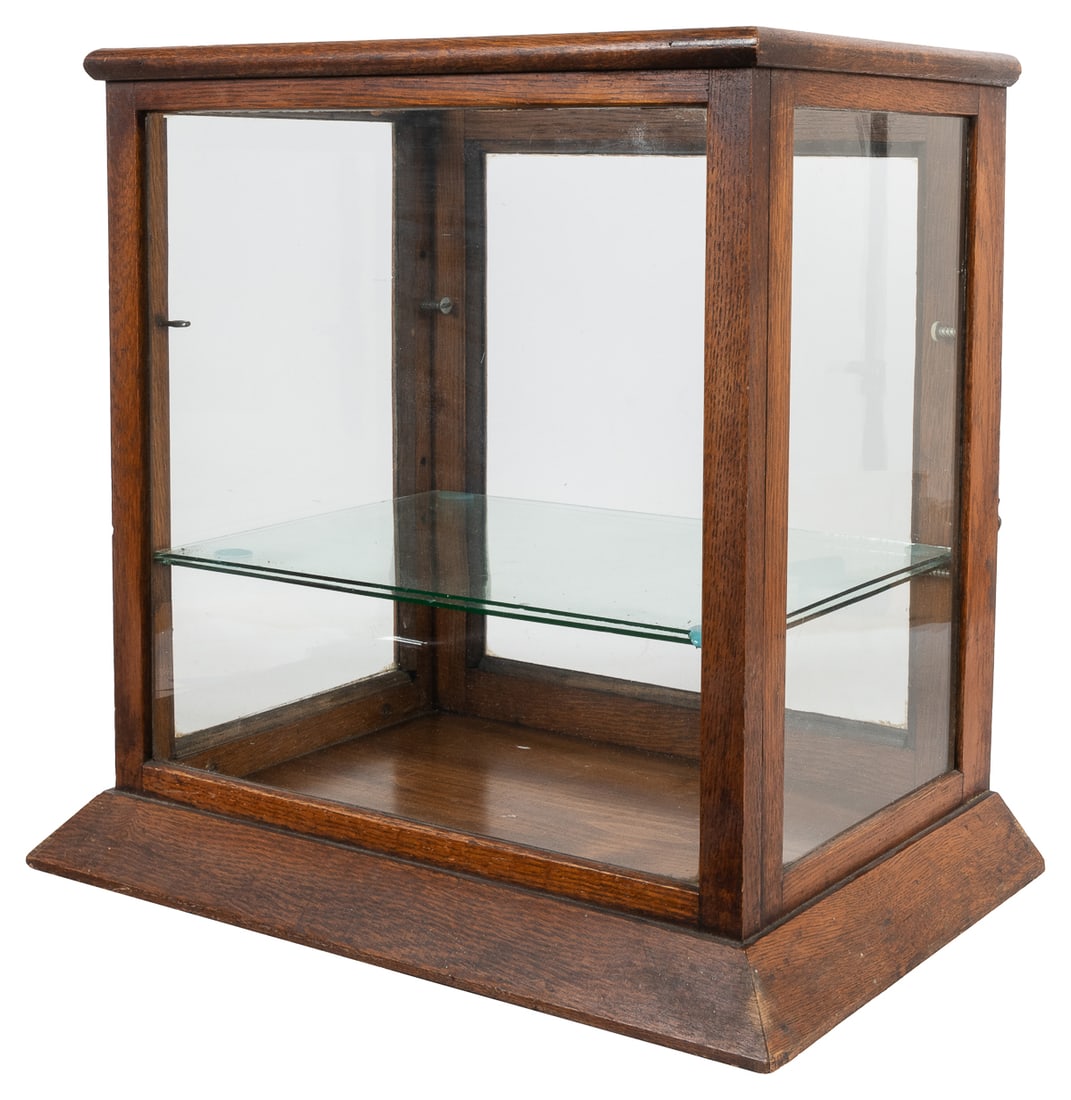 General Store Oak and Glass Display Case. Circa early 20th ... (1 of 2)