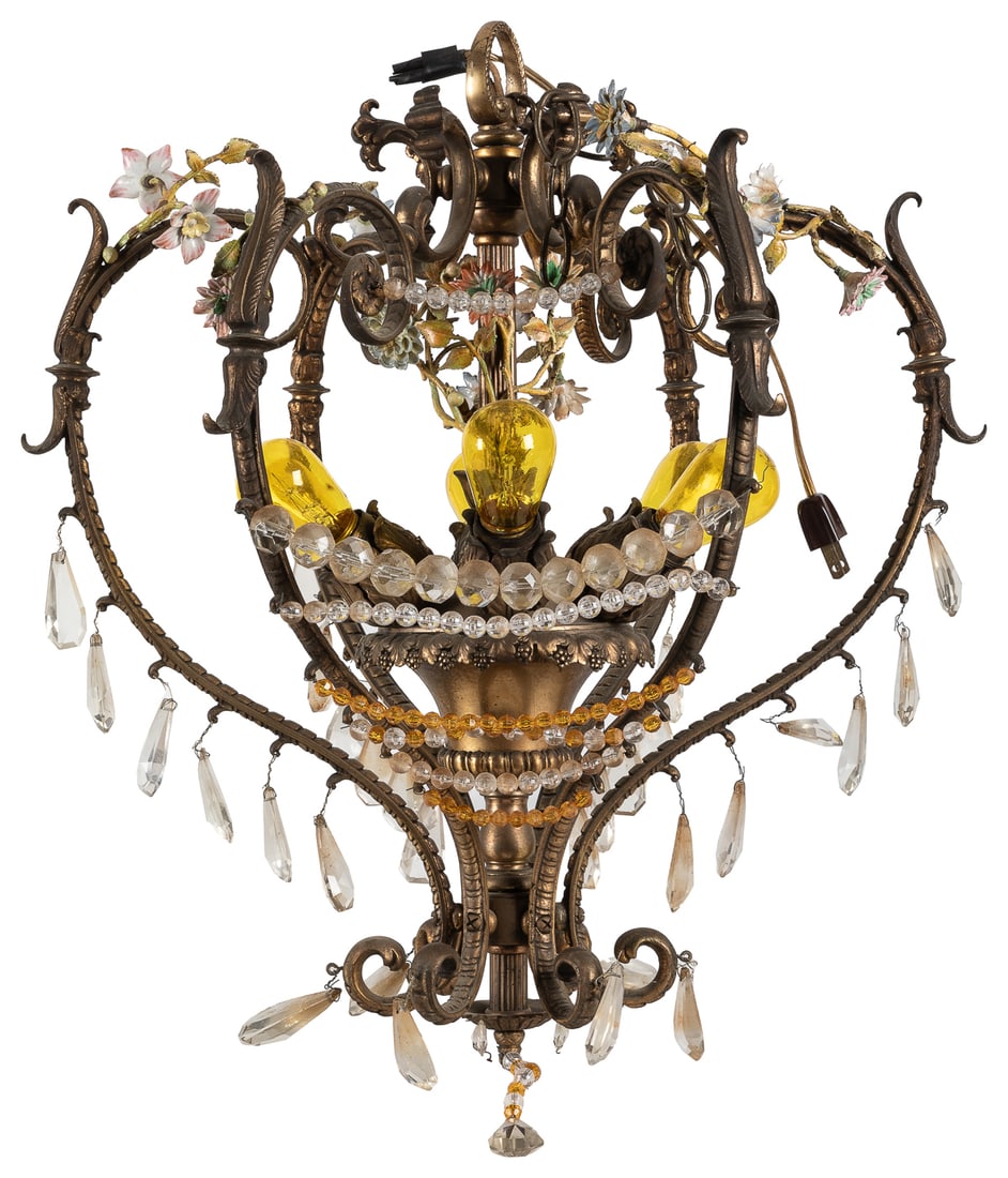 Theater Chandelier. [N.p., n.d., ca. 1920s-30s]. Rococo-sty... (1 of 6)