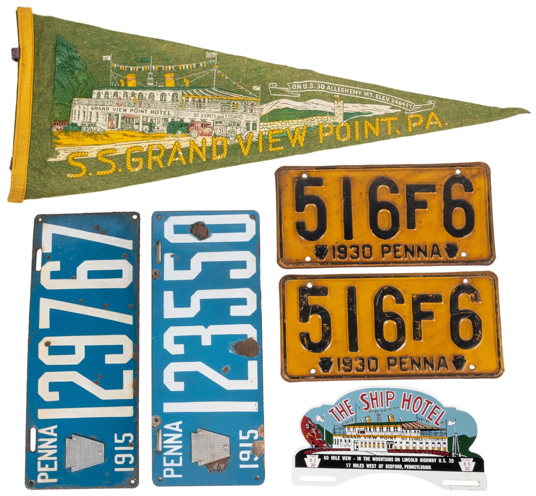Group of Pennsylvania License Plates. Group of PA License p... (1 of 1)