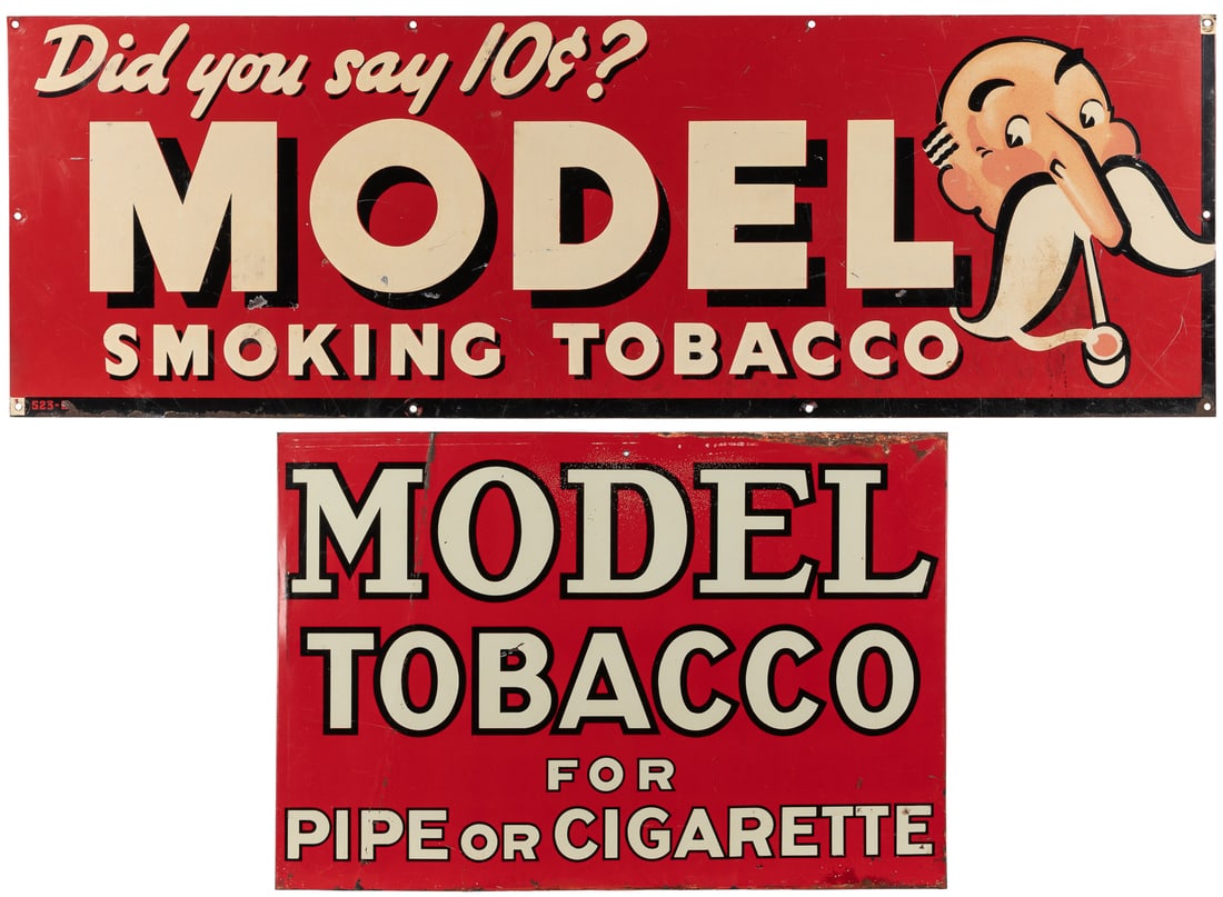 Two Model Smoking Tobacco Signs / Did you say 10¢? / For pi... (1 of 5)