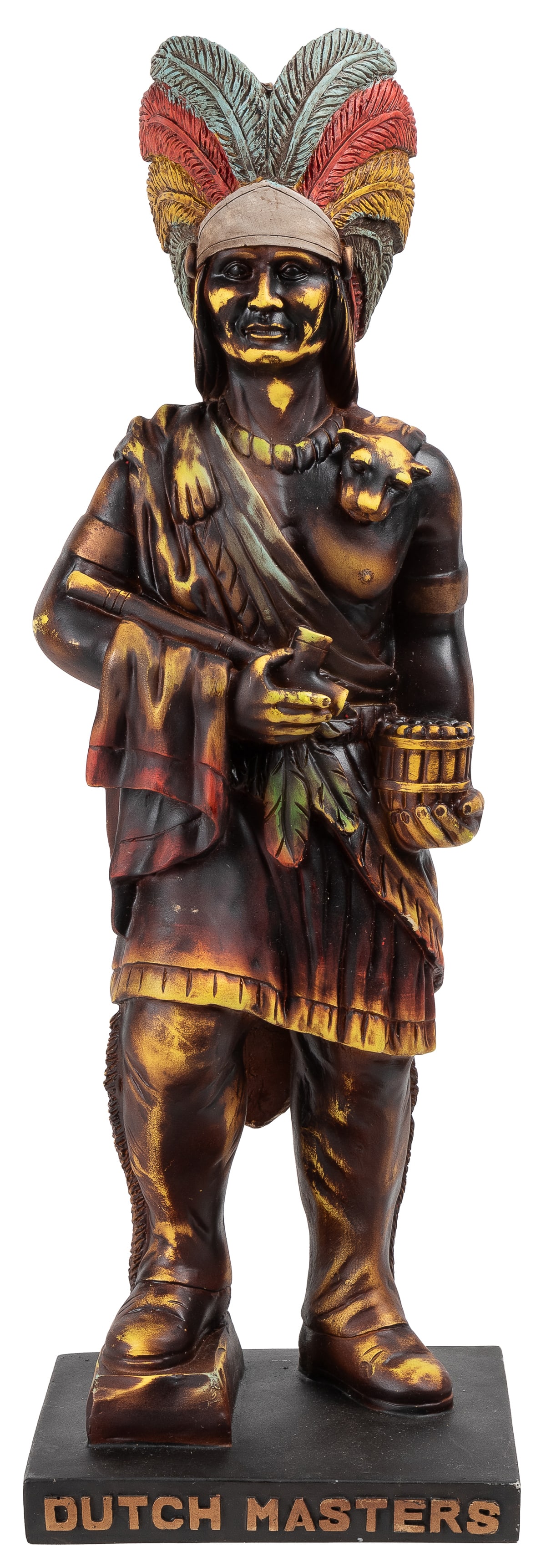 Dutch Masters Cigar Store Indian. Polychrome cigar store Na... (1 of 2)