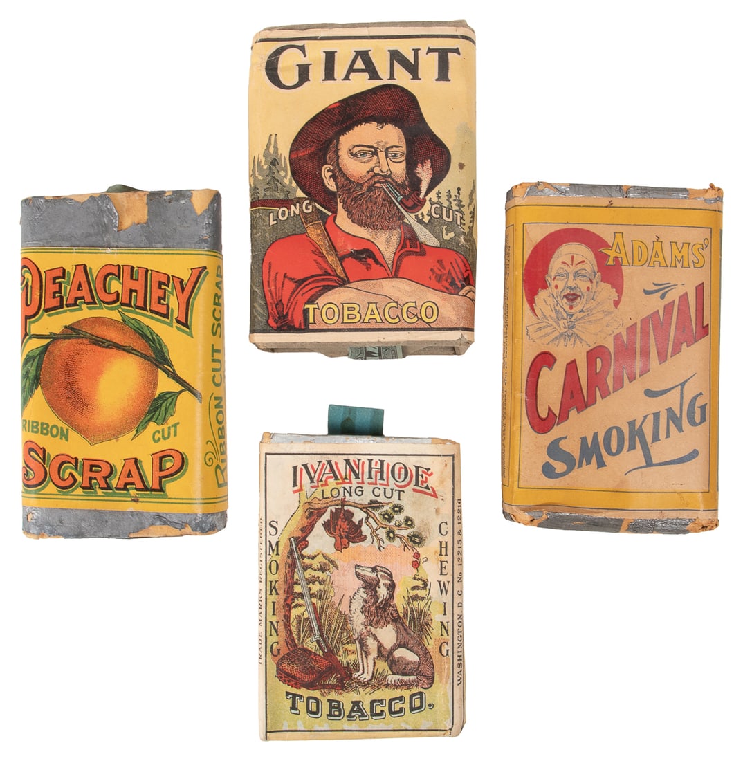 Four Unopened Tobacco Packs. Early 20th century. Group of f... (1 of 2)
