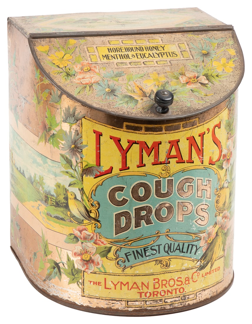 Lyman’s Cough Drops Tin. Montreal: [Thomas (Thos) Davidson ... (1 of 5)