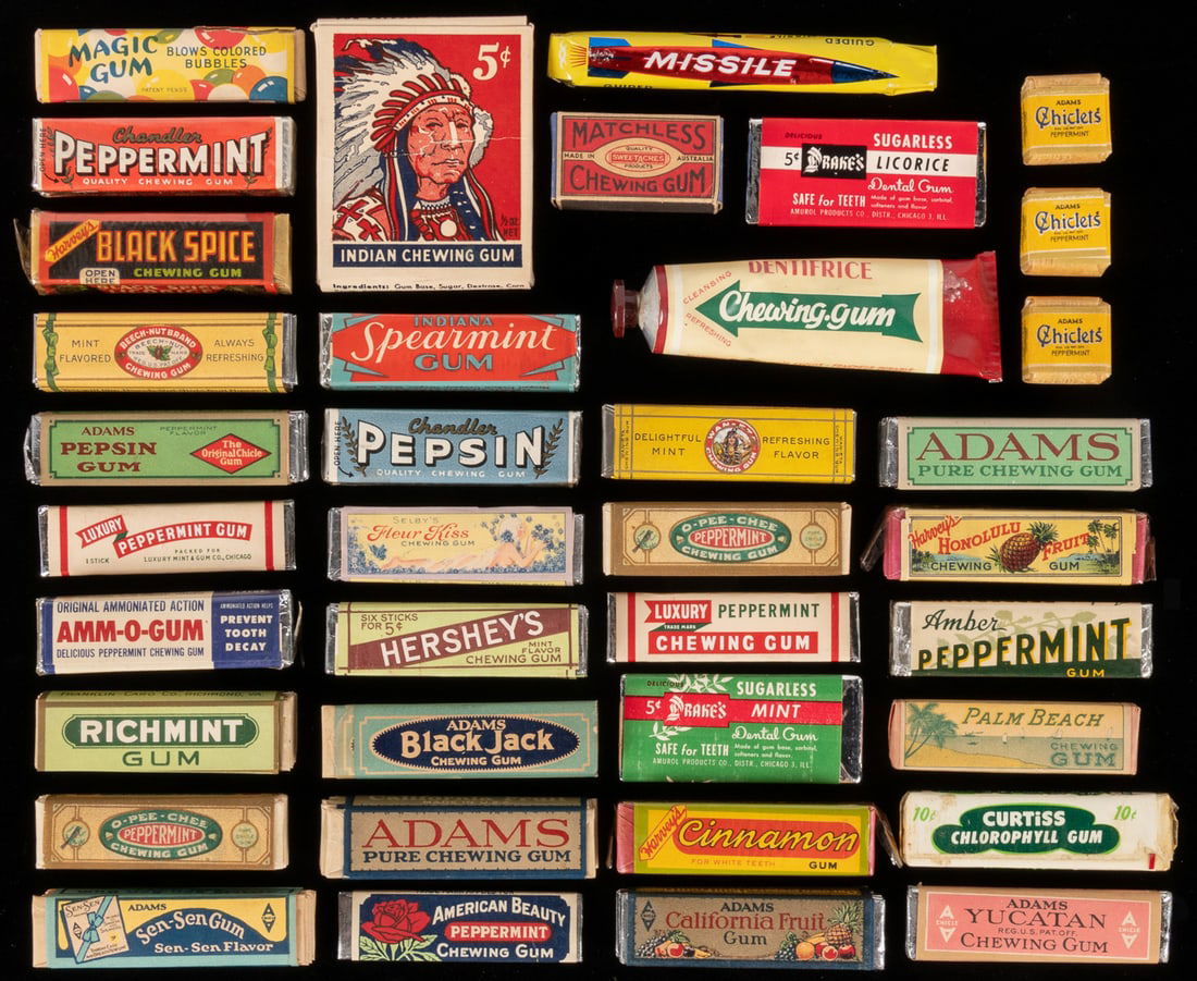 Assorted Obsolete Sealed Chewing Gum, 2 lb. Collection. A b... (1 of 1)