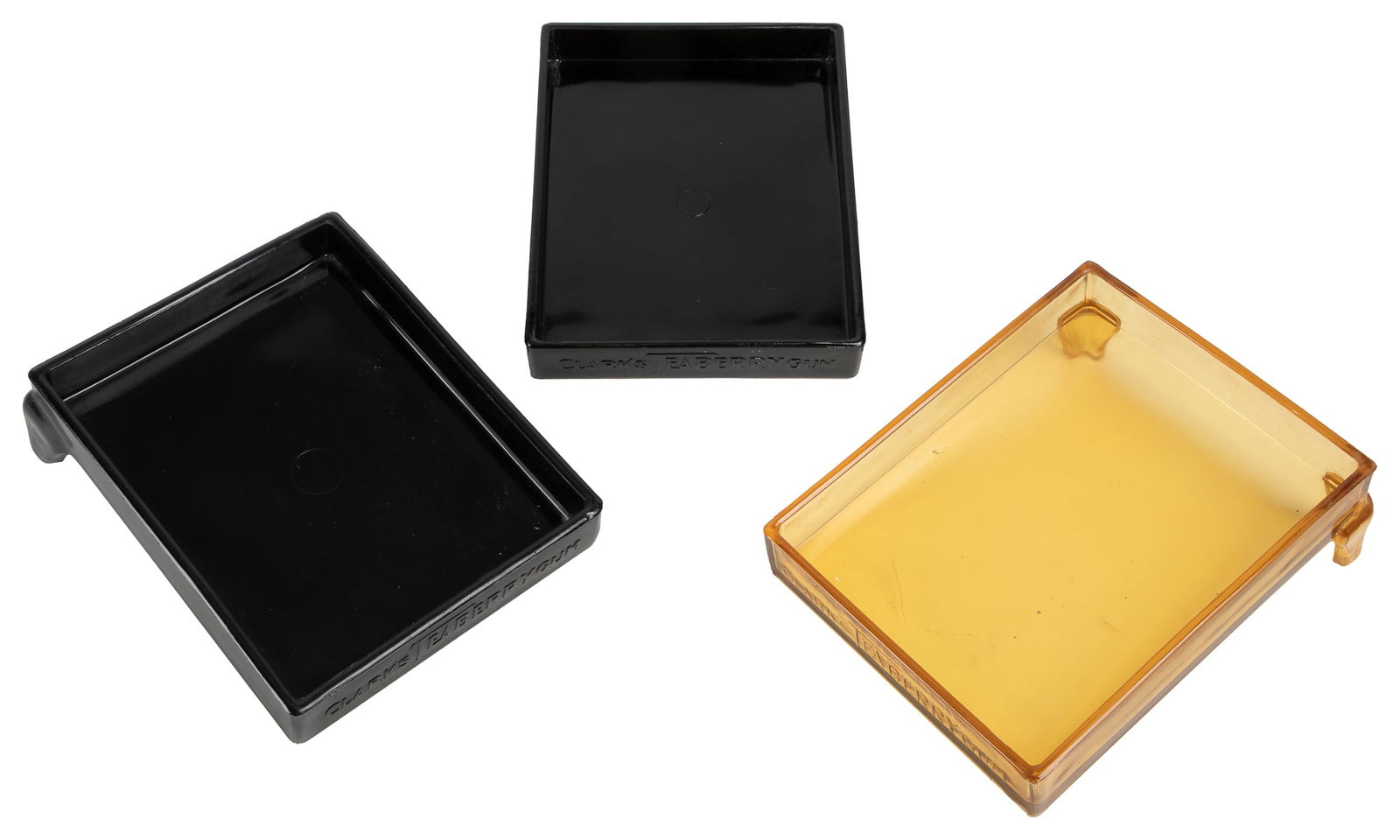 [GUM]. Trio of “Clark’s Teaberry Gum” Slanted Glass Display... (1 of 4)