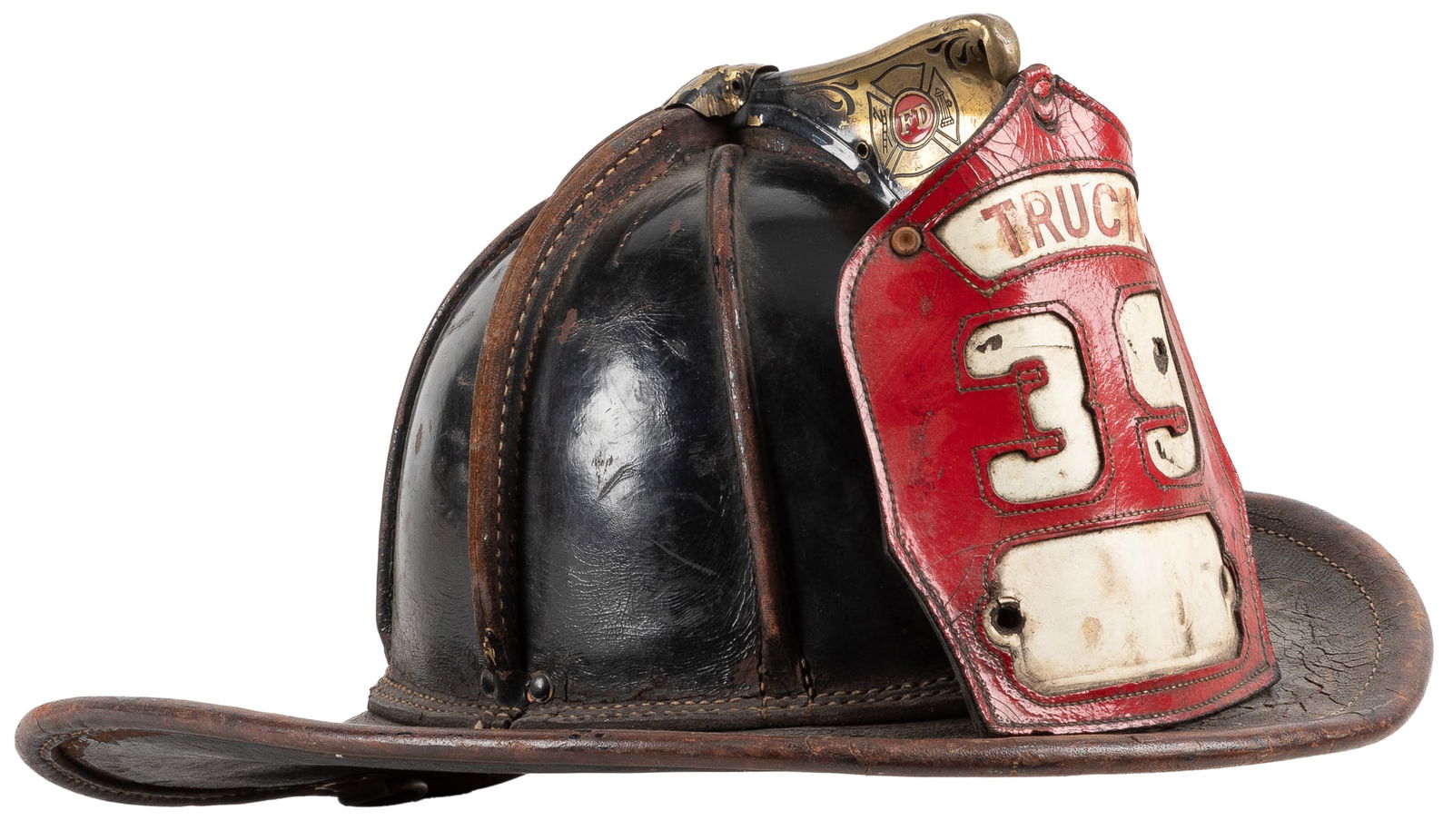 Cairns & Brother Leather Firefighter Helmet. New York: Cair... (1 of 3)