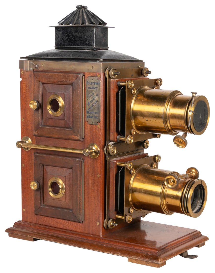 A Biunial Magic Lantern. British, ca. 1880s-90s. Large and ... (1 of 5)