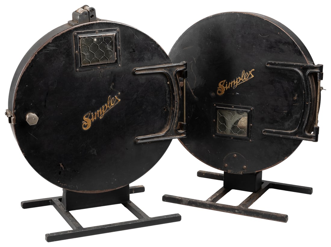 Pair of Simplex 35mm Reel Holders. [New York: International... (1 of 7)