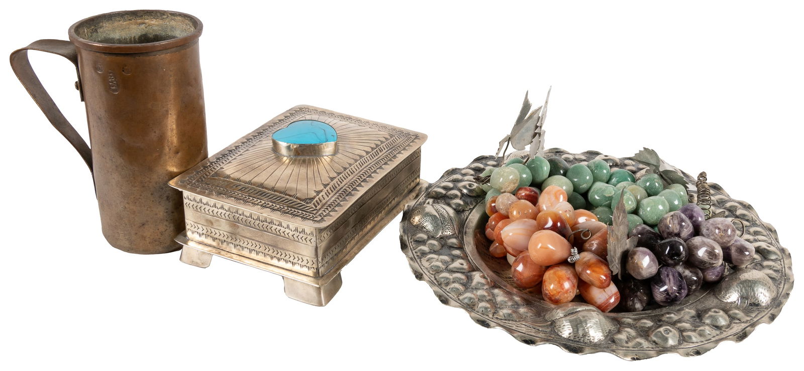 Trio of Decorative Copper and Metalwork Items. Including: a... (1 of 2)