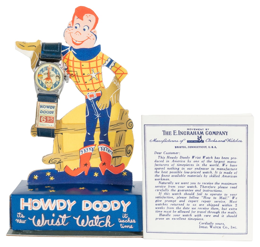 Howdy Doody Wristwatch with Reproduction Die-Cut Display. K... (1 of 3)