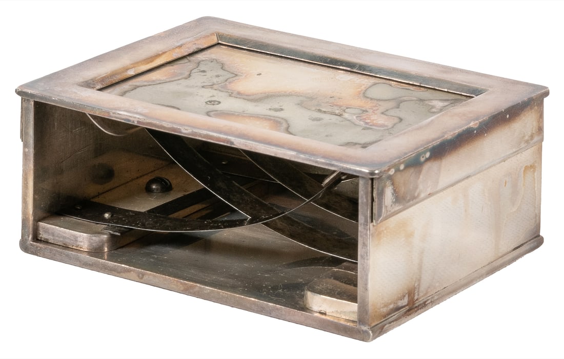 Gaffed Faro Dealing Box. [N.p., 19th/20th century]. Heavy s... (1 of 3)