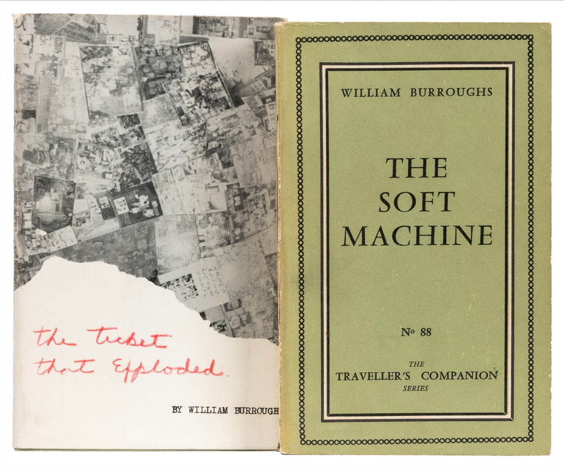 Burroughs, William S. Pair of Olympia Press Paperback First...: Burroughs, William S. Pair of Olympia Press Paperback Firsts, including: The Ticket That Exploded. First printing of the “New revised and augmented edition, February, 1963.” Slight separat