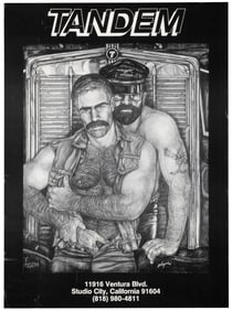 Tandem. [N.p., 1984]. Offset lithograph poster with erotic ...