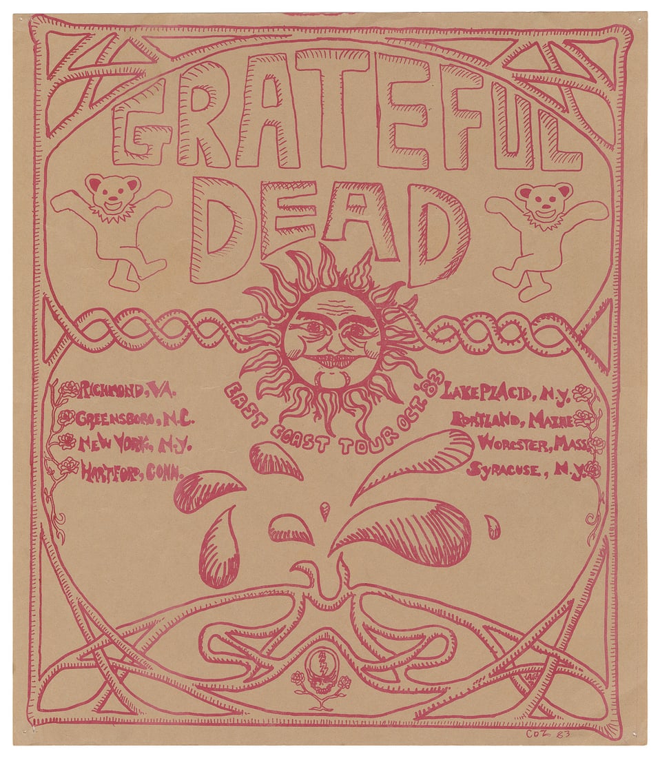[GRATEFUL DEAD]. Grateful Dead Ephemera. 1983-84. Three pie...: [GRATEFUL DEAD]. Grateful Dead Ephemera. 1983-84. Three pieces of Grateful Dead ephemera including: Grateful Dead Concert Program. Grateful Dead Productions, 1983. Paperback, 31pp. – East Coast 