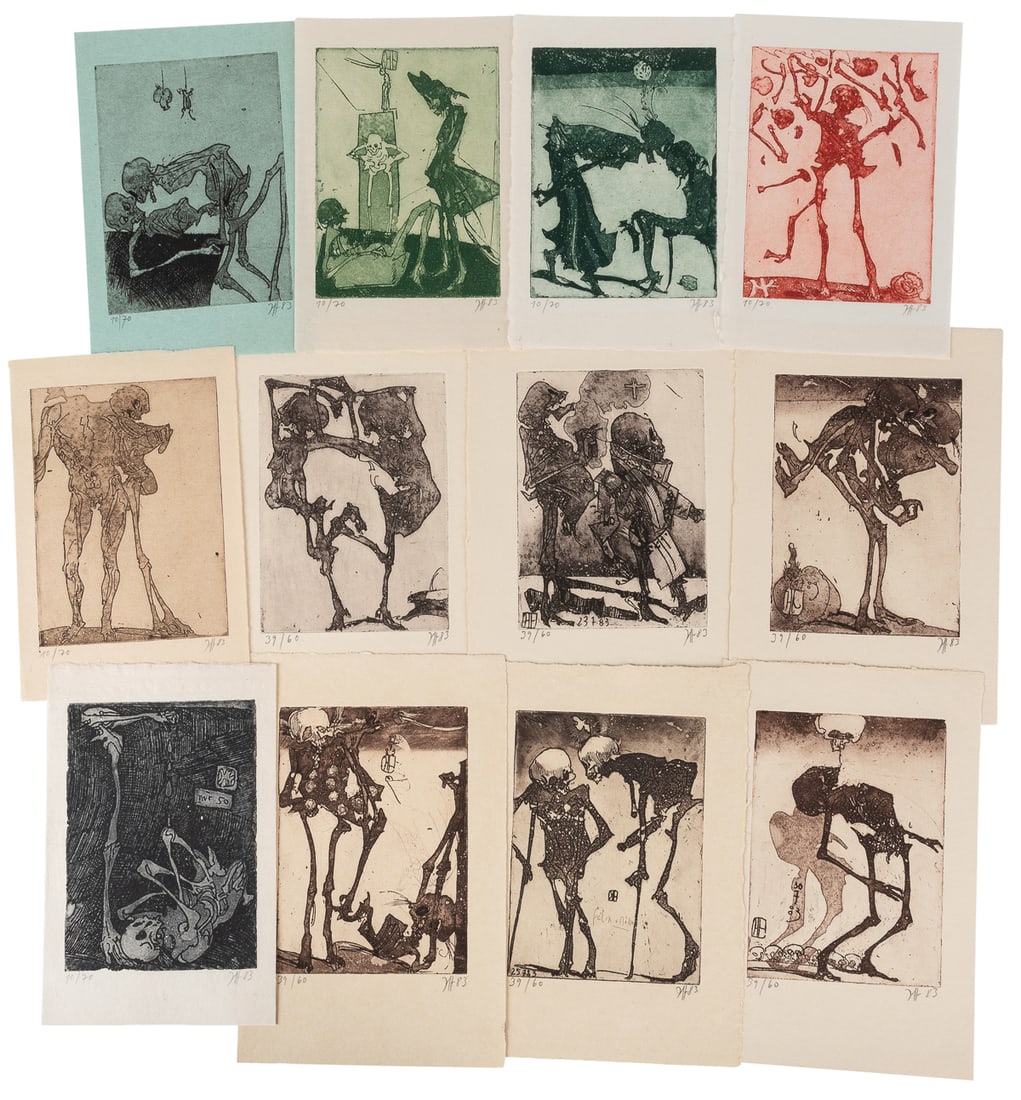 JANSSEN, Horst (German, 1929 - 1995). Ink Drawing and Thirt... (1 of 2)